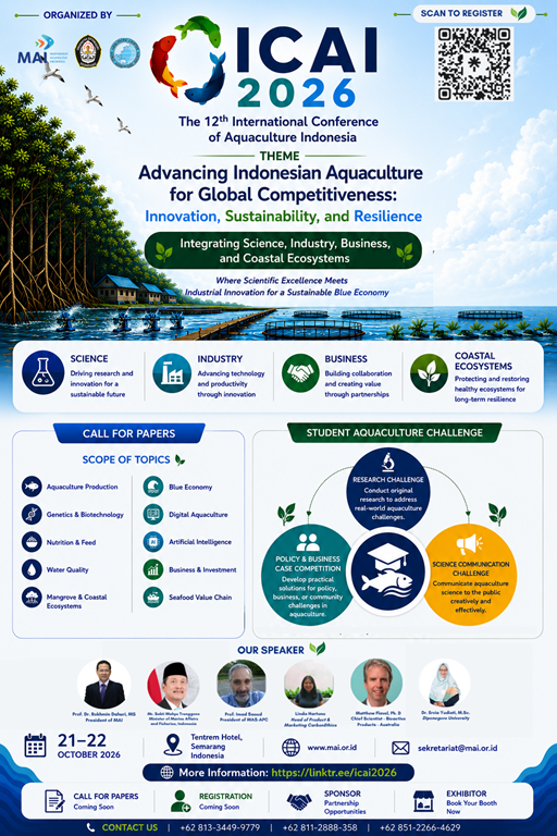 Poster ICAI 2026 Resmi Dibuka! MAI Kembali Mengundang Peneliti Dunia ke Semarang