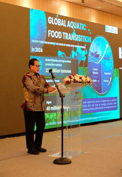 Poster Prof. Rokhmin Dahuri: Transformasi Akuakultur Jadi Kunci Ketahanan Pangan dan Indonesia Emas 2045