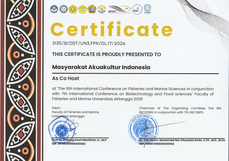International Conference on Fisheries and Marine Sciences (INCOFIMS) 2026
